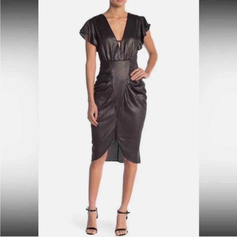 BCBG Maxazria gunmetal dress